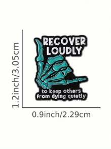 1 Stück Emaille-Anstecknadge mit Cartoon "Speak Up" Motiv, coole Dekoration für Rucksäcke und Taschen, ideales Geschenk für Freunde