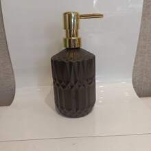 1pc Glass Refill Bottle, Suitable For Bathroom & Kitchen Hand Wash, Shampoo, Body Wash, Detergent Refill Back To School