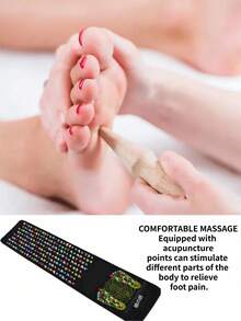 35厘米 X 175厘米足部按摩垫，塑料反射疗法垫，适用于派对、家庭使用、缓解疲劳、特殊足部功能，适合久坐生活方式、学生、办公室工作人员、节日聚会（款式随机）