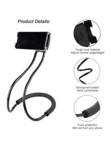 Regulowany uchwyt na telefon komórkowy 360 stopni, który utrzymuje telefon w stabilnej pozycji, umożliwiając korzystanie z niego bez użycia rąk podczas leżenia na łóżku i oglądania telewizji