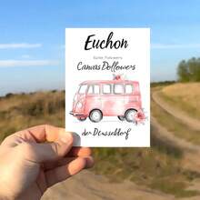 10 张红色巴士装饰邀请卡，节日和生日派对邀请卡，填写邀请卡，用于婚礼、节日、生日、毕业派对邀请