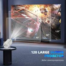 Android 11 Gaming Projector Home Theater Wireless Gaming Controller Dual WIFI 1280*720P For MirrorCast/Youtu/+