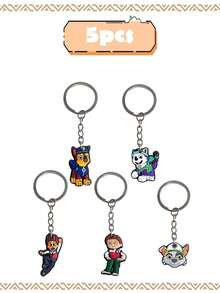 Llaveros de Paw Patrol, llaveros de goma blanda de dibujos animados de PVC, llaves de coche, mochilas, colgantes y accesorios - Multicolor - Ver 12