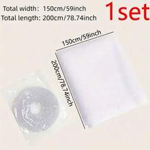 1 Set Easy Cut Self-Adhesive Fiberglass Window Screen - Durable Hardware, Insect Mesh Mosquito Net, Allows Light Transmission But Blocks Insects, Easy Installation Without Drilling, Breathable & Doesn't Obstruct Lighting