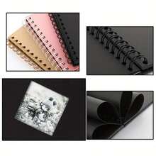 1 Stück elegantes DIY Sammelalbum Album 7"X7" - Kraftpapier Seiten, 20 Seiten | Ideal zum Aufbewahren von Hochzeits- und Jahrestags-Erinnerungen, perfektes Geschenk