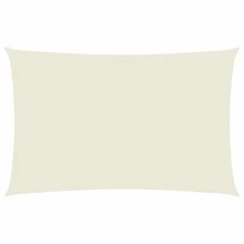 vidaXL Sonnensegel Oxford-Gewebe Rechteckig 2x5 m Creme