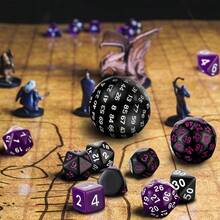 SWAJUJA 45 Pcs Complete D3-D100 Polyhedral Dice Set 100 Sided Dice Multisided D100 Dice For Role Playing Table Games Party - Multicolor - View 2