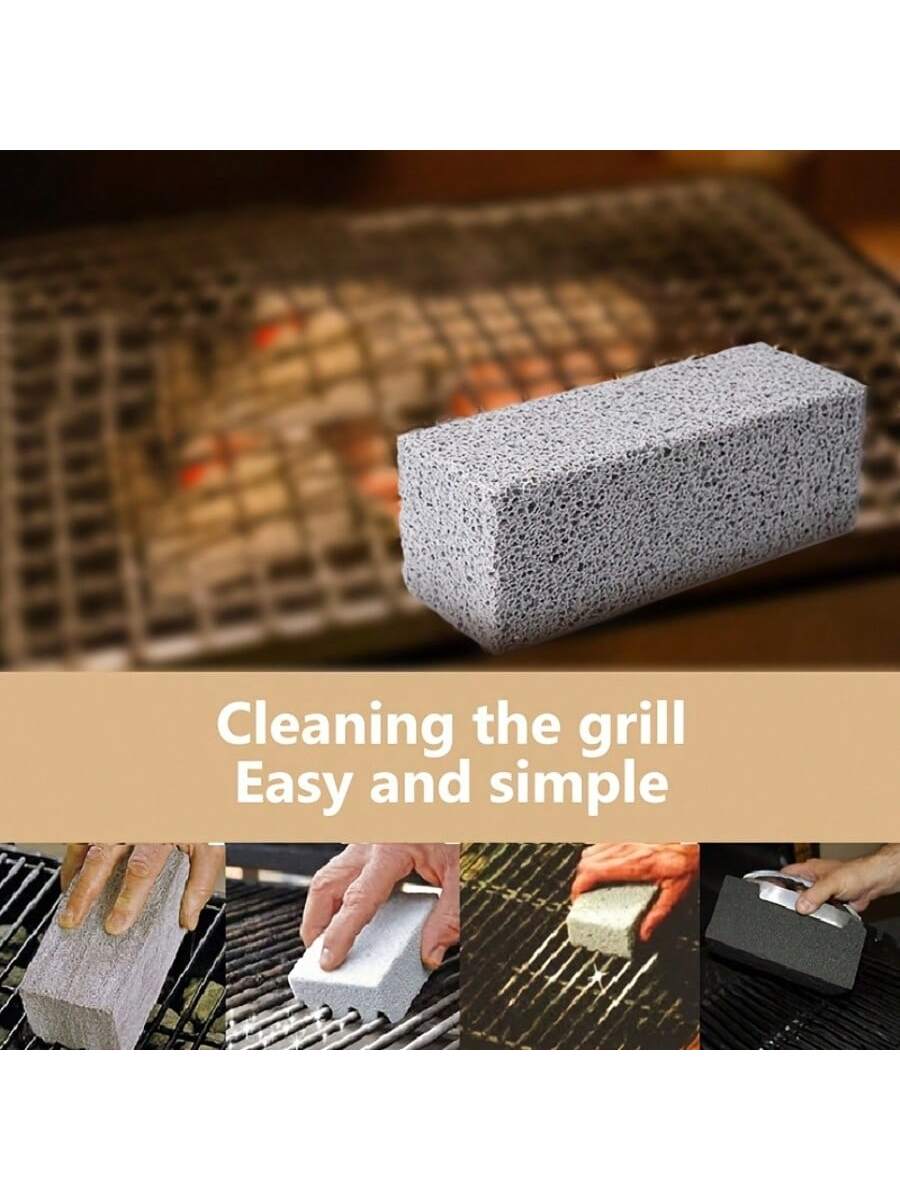 قطعة + قطعة مجانا طوب التنظيف لشوايات الشواء، حجر...