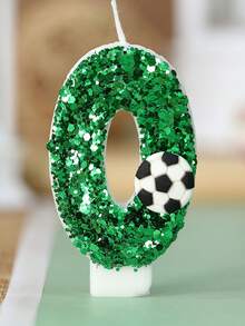 1件足球装饰0-9蛋糕蜡烛生日蜡烛闪光系列生日蛋糕蜡烛烘焙蜡烛氛围装饰适用于生日派对迎宾派对单身派对毕业典礼周年纪念日母亲节父亲节复活节婚礼派对足球派对等现场蛋糕装饰 - 彩色 - 查看 16