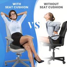 1pc Ergonomic Seat Cushion For Office Chair, Car Seat & Desk - Durable Polyester Cover, Washable, All-Season Comfort - Ideal For Long Hours Of Sitting, Office Chair Cushion Chair Pillow Cushions Gaming Chair