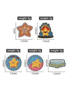 5Pcs You Can't Be Everything To Everyone Enamel Pin You So Excellent Everything Will Burn Brooch Lapel Badge Jewelry Gift For Friends - Multicolor - View 9