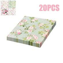 100/60/20pcs 13 * 13 Inch Disposable Pink Flower Patterned Napkins, Used For Banquet Decoration, Wedding Banquets, Family Gatherings, Outdoor Picnics, And Restaurant Decoration Napkins - Pink - View 5