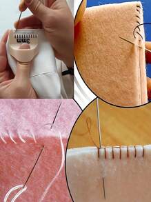 Kit de gabarit de couture antidérapant 2025 pour un point de couture constant - outil de guidage de couture DIY, outil d'aide pour le patchwork et la couture, finition de couture facile pour les débutants