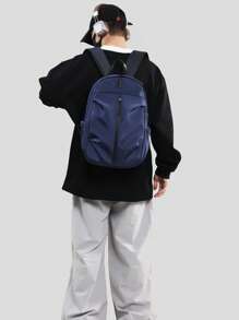 Großer, wasserdichter Business-Rucksack, lässiger Laptop-Rucksack für Outdoor-Reisen, Schule, Studenten, Lehrer, schwarz, mit USB-Ladeanschluss, Mehrzweck-Wanderrucksack für die Schulanfang