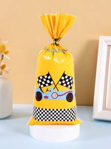 25/50 pièces Sacs cadeaux en plastique de course, sacs à bonbons d'anniversaire, sacs d'emballage pour fête à thème sportif, décoration de fête de mariage, emballage de fête universel pour vacances