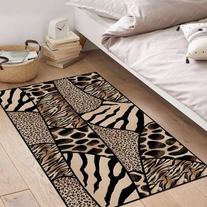 31x20in Leopard Rug, Bedroom Rug, Living Room Rug, Modern Carpet, Home Decor, Area Rug, Small Rug, Personalized Gift, Gift For Her