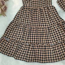 Slim-Strap Plaid Dress - Festa Junina 2025 Shortened Model That Enhances The Body, Vibrant Colors - 卡其色 - 查看 6