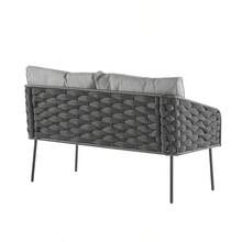 4-Pieces Outdoor Metal Patio Furniture Set, 4-Seat Patio Furniture Sofa Set With Cushion, Modern Outdoor Furniture Deep Seating For Porch, Garden, Backyard, Balcony, Grey - Nhiều màu - Xem 10