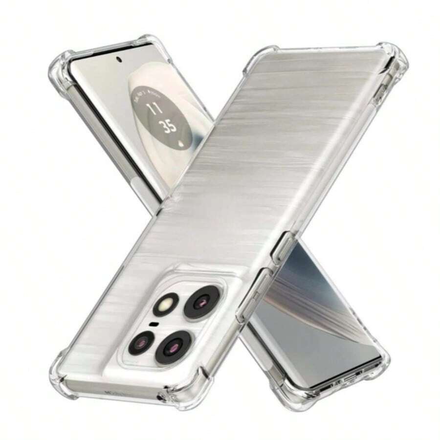 FUNDA ACRIGEL TRANSPARENTE PARA CELULAR MOTO DE NOVEDAD LIGERA DELGADA DISEñO DELGADO FLEXIBLE Y LIGERO - transparente - Ver 1