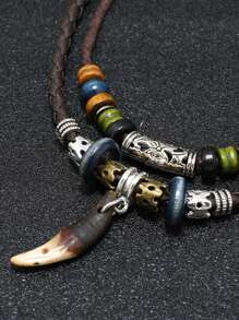 1pc Bohemian Style Necklace Accessory, Displays Unique Personalized And Style, Versatile Casual Decoration For Men And Women