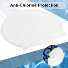 قبعة سباحة سيليكون فائقة الحجم لذوي الشعر الطويل - قبعات السباحة للنساء والرجال - قبعة مقاومة للماء وآمنة ومريحة ومتينة للاستخدام في المسبح والشاطئ