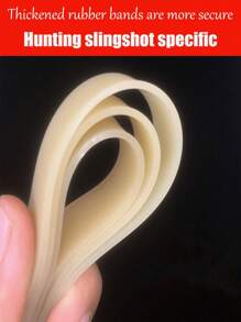 Suitable For Traditional Hunting Slingshots, 1.0 Thick Rubber Bands, Thickened Slingshot Elastic Bands, Flat Leather, High Elasticity, Widened And Increased Strength, Durable And Long-Lasting