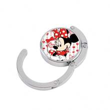 Disney 1 pièce Crochet de bureau monté Disney avec Mickey Mouse, Minnie Mouse, Donald Duck, support portable pour sac à main, accessoire de bureau créatif pour le bord du bureau