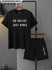 Camiseta personalizada e shorts com cordão/Conjunto masculino de 2 peças/Casual/Streetwear/Roupa esportiva/Tênis para atividades ao ar livre, estilo golfe/TODOS/Global/Todas as estações Primavera/Verão/Outono/Ajustado/Com cordão/Patch/Festival/Escolar/Diário/Aniversário/Outono/Outono/Natal/Halloween/Ação de Graças/Dia dos Namorados/Mês do Orgulho/Dia do Professor/Dia dos Pais/Dia de São Patrício/Dia da Enfermeira/Dia da Mulher/Ano Novo Chinês