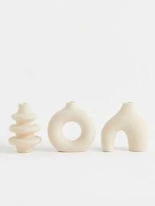 波西米亚风简约甜甜圈花瓶，圆葫芦造型，几何设计，花瓶装饰，适用于高端客厅玄关、电视柜、家居装饰、干花花瓶、桌面摆件