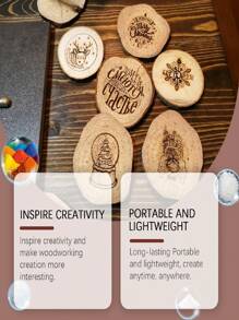 Woodworking Pyrography Pen, Wood Burning Marking Pen For Kids DIY Handcrafts Design Burning Art