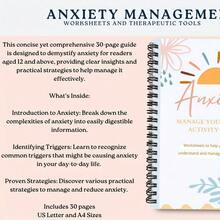 1PC Anxiety Relief Worksheet & Journal For Adults And Students – Stress Management Tools, Self-Care Planner, Mental Wellness Worksheets, Daily Coping Strategies - Anxiety Relief Worksheets - View 3