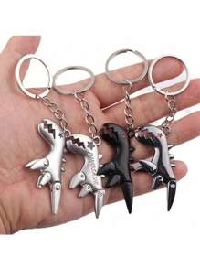 Ins Style Alloy Small Dinosaur Keychain, Necklace, Versatile Hip Hop Design For Sweater, Phone, Bag, Keys, Earphones, CCD Camera Decoration, Gift For Fans, Family, Friends, Lovers