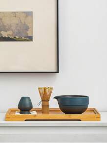 2pcs/Set Ceramic Matcha Bowl Set, Includes Matcha Whisk And Matcha Bowl, Vintage Ceramic Matcha Tea Set, Suitable For Gift-Giving On Holidays And Daily Home Use