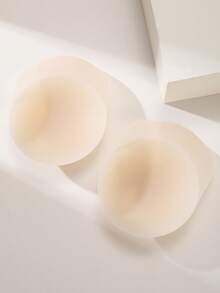 1 对无肩带自粘式乳房提升胶带，露背胸罩隐形乳头贴，可重复使用可清洗，适用于婚纱、派对服装 - 杏色 - 查看 6