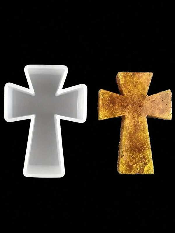 Cross Pendant Silicone Mold, For Making Fragrance Beads, Car Deodorizers, Soap, Candles, Clay, Cement, Plaster Craft Decorations - Air Freshener - Fragrance Beads - Epoxy Resin