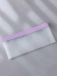 Individuelle, lässige TPU-Reißverschlusstasche mit Buchstabenmotiv, mehrfarbige Bankeinlagen-Geldbörse, 7,82 x 3,94 Zoll großer transparenter Bargeld-Organizer-Umschlag, Urlaubs- und Alltagsgeschenk für Tochter/Ehefrau/Oma/Klassenkameradin/Freundin/Großtante