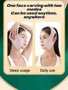 1/3/5 件面部带、V 型面罩、下巴带 - 可重复使用，适用于睡眠、锻炼和瑜伽