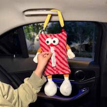 1 Stück - Reise Auto Taschentuchbox, kreativ, süßes kleines Monster Auto Hängetasche, Auto Taschentuch Tasche, Auto Hängetaschentuch Regal Aufbewahrungsbox, Auto Taschentuchbox Organizer, Aufbewahrung, Reise Sommer