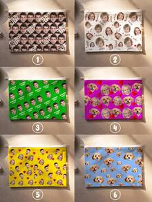 Bolsa de maquillaje personalizada con foto, con cara y nombre personalizados, bolsa de accesorios para mascotas personalizados, regalo del Día de la Madre, regalo del Día de la Enfermera, en color rosa, verde y muchos otros colores, un regalo para mi novia, bolsas de moda para damas, bolsas de regalo personalizadas - Multicolor - Ver 5