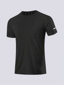 Men's Casual Sports T-Shirt, Regular Short-Sleeved, Crew Neck Top, Mesh Fabric, Daily Wear, Work Team, Summer, For - Gym, Running, Ball, Training, Outdoor Activities, Climbing, Men's Clothing