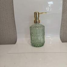 1pc Glass Refill Bottle, Suitable For Bathroom & Kitchen Hand Wash, Shampoo, Body Wash, Detergent Refill Back To School