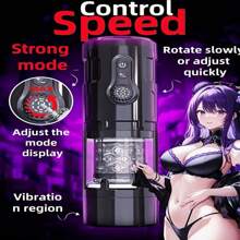 Male Masturbator Sex Toy Adult Toy Male Sex Toy With 7 Thrust And 7 Rotation Modes, Both Hands Free Pocket Pussy Sex Machine With Visual Window And Suction Base Electric Penis Pump Sex Toy Male Masturbator Sex Toy Pocket Pussy Male Masturbator