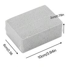 1pc Grill Cleaning Brick, Pumice Stone, Suitable For Barbecue Grill, Outdoor Kitchen Grill Tools, Grill Cleaning Brush, No Need To Wipe, Just Grill! - Grey - View 3
