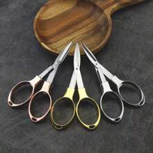 Set Of Four Embroidery And Sewing Scissors - Vintage Stainless Steel Precision Craftsmanship For Fabric And Thread Cutting - A Must-Have For Tailoring And Needlecraft