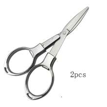 Set Of Four Embroidery And Sewing Scissors - Vintage Stainless Steel Precision Craftsmanship For Fabric And Thread Cutting - A Must-Have For Tailoring And Needlecraft