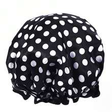 4 件套女士浴帽，弹性可重复使用，浴帽，双层防水沐浴帽 - 彩色 - 查看 6