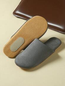 Women's Quiet Soft Bottom Indoor Slippers For Wooden Floors, Simple Style For Spring And Autumn - Dark Gray - View 5