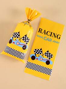 25/50 pièces Sacs cadeaux en plastique de course, sacs à bonbons d'anniversaire, sacs d'emballage pour fête à thème sportif, décoration de fête de mariage, emballage de fête universel pour vacances