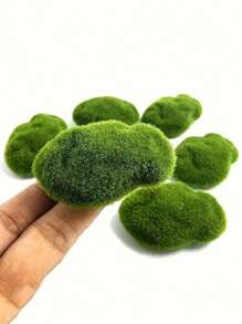 Set de 10/20/30 piezas de piedras artificiales de musgo realistas - Rocas de musgo falso verde vibrante, aptas para jardines de hadas, arreglos florales y manualidades - Regalo ideal para jardineros y entusiastas del DIY