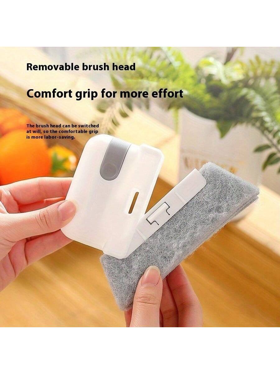 فرشاة تنظيف مسار الأبواب والنوافذ بمقبض مريح – قاب...